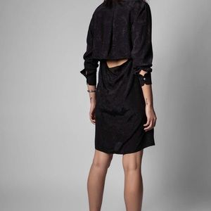 Zadig et Voltaire Rais Skeleton Shirt Dress